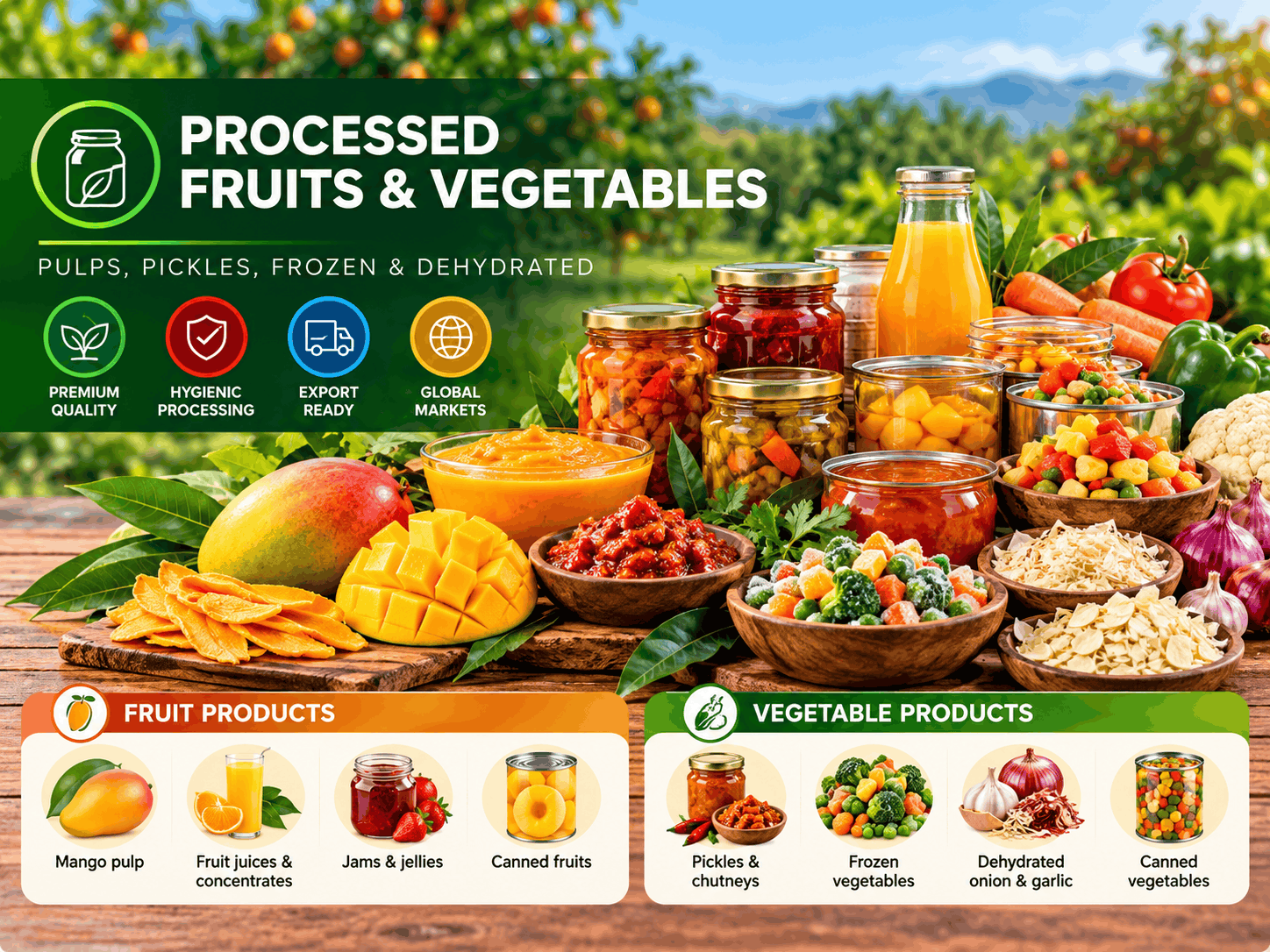 Processed Fruits & Vegetables